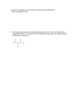Chem 202 Study Guide Nomenclature, Stereo isomers and Aromaticity