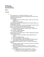 History 110A Class Notes - Week #4