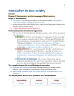 Intro to Biochemistry, Midterm 1 