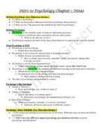 Chapter 1 Notes