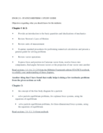 ENGR 211: STATICS MIDTERM STUDY GUIDE