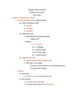 Principles of Macroeconomics Week 6 Notes