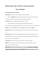 Study Guide for Most of Module 1 