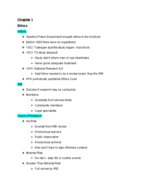 Research Methods and Statistics 1: Exam 1 Study Guide 