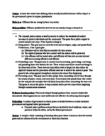 Chapter 1: The Criminal Justice System Notes