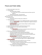 Prisons in America 3302  Week 3 Notes 
