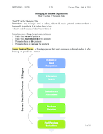 Managing the Business Organization, Week 05 Notes
