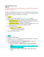 Exam 1 Study Guide (pt. 2)