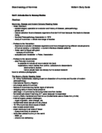 Bioarchaeology of Mummies Midterm Study Guide