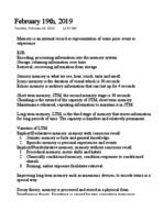 PSY, Week 6 Notes