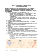 MSC 113 Exam #1 Studyguide
