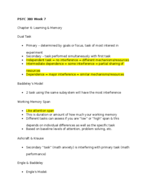 PSYC 380 week 7 notes