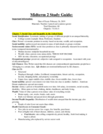 Soc 1, Week 7 Midterm 2