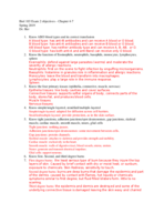 BIOL 103, Week 4-6 Note
