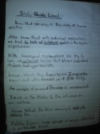 Sociology 103 Study Guide for exam 1