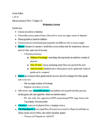 Macroeconomics W7 Notes Chapter 10