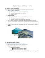 Chapter 6: Volcanoes and Other Igneous Activity