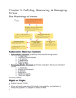 Chapter 5: Defining, Measuring, & Managing Stress