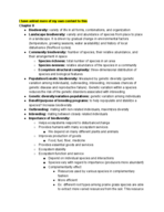 Env science study guide