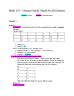 Math 155, Study Guide 1