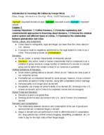 Introduction to Sociology