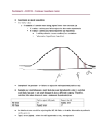Continuation: Hypothesis Testing