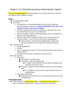 Chapter 14: Chemotherapeutics 