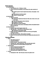 US History Since 1876 Week 1 Notes