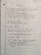 Psychology Statistics - T-Testing - Week 7, Lecture date 02/28/2019