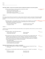 Study Guide to exam 1