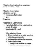 Psychology notes week 5