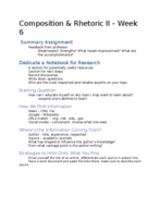 WRD 104 - Class Notes Week 6