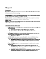 Marcro Econ, Chapter 1 Notes