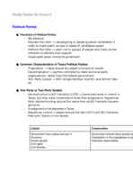 Study Guide for Exam 2