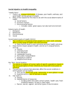 Public Health 3100 Notes- Week 8
