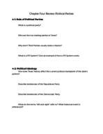 Chapter 4 Study Guide--GOVT 2306