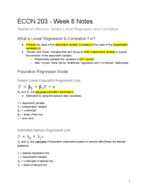 ECON 203 - Week 8 Notes