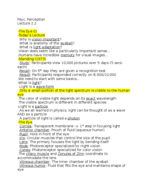 Experimental Psychology Perception Lecture 2.2 & 3.1