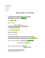 Math 100 Chapter 1 Section 1-8