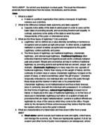 PSC 123 Midterm Study Guide
