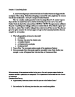Statistics Exam 1 Study Guide