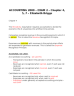 ACCT 2000 Exam 2 Study Guide 
