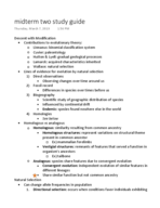 Midterm Two Study Guide