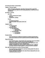 Accounting 211, Week Seven Lecture Notes