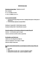 Econometrics midterm study guide