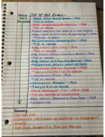 ART 103 Notes - Week 10