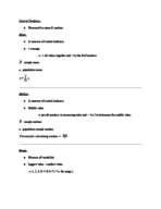 STAT 1053 - Midterm Study Guide