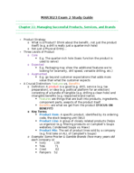 MAR3023- Exam 2 Study Guide