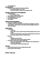 Comm 450B - Exam 2 Study Guide