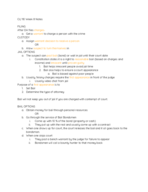 Criminal Justice 110 Week 8 Notes